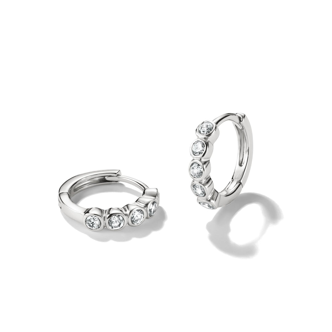 Hoop earrings with zirconia | Jewellery Boutique Australia