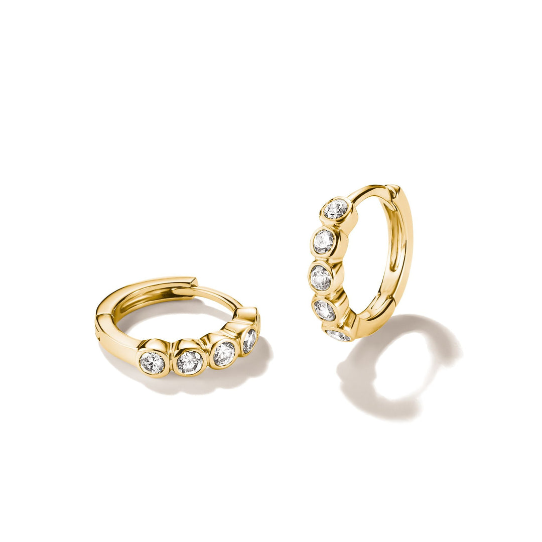 Hoop earrings with zirconia | Jewellery Boutique Australia