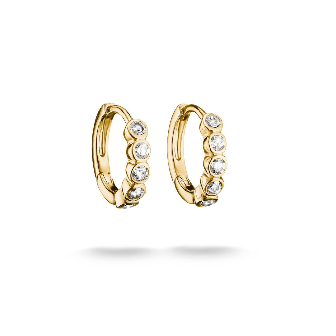Hoop earrings with zirconia | Jewellery Boutique Australia