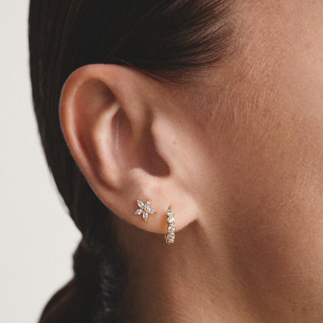 Hoop earrings with zirconia | Jewellery Boutique Australia