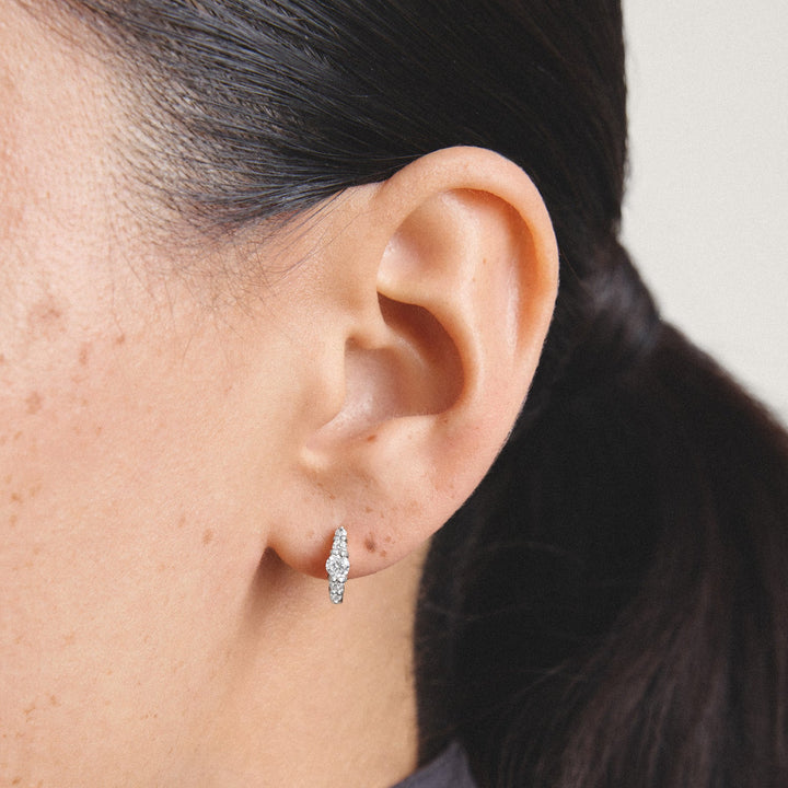 Hoop earrings with zirconia | Jewellery Boutique Australia