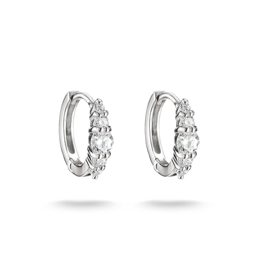 Hoop earrings with zirconia | Jewellery Boutique Australia