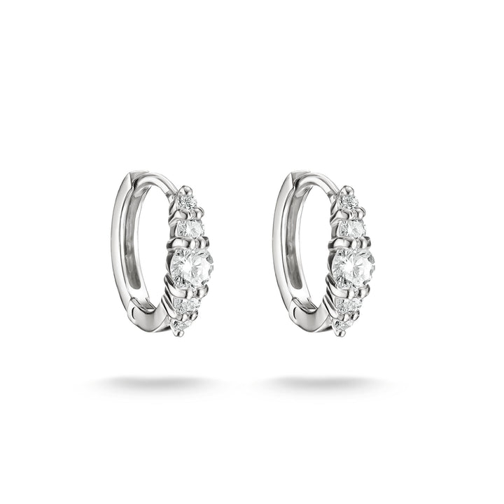 Hoop earrings with zirconia | Jewellery Boutique Australia