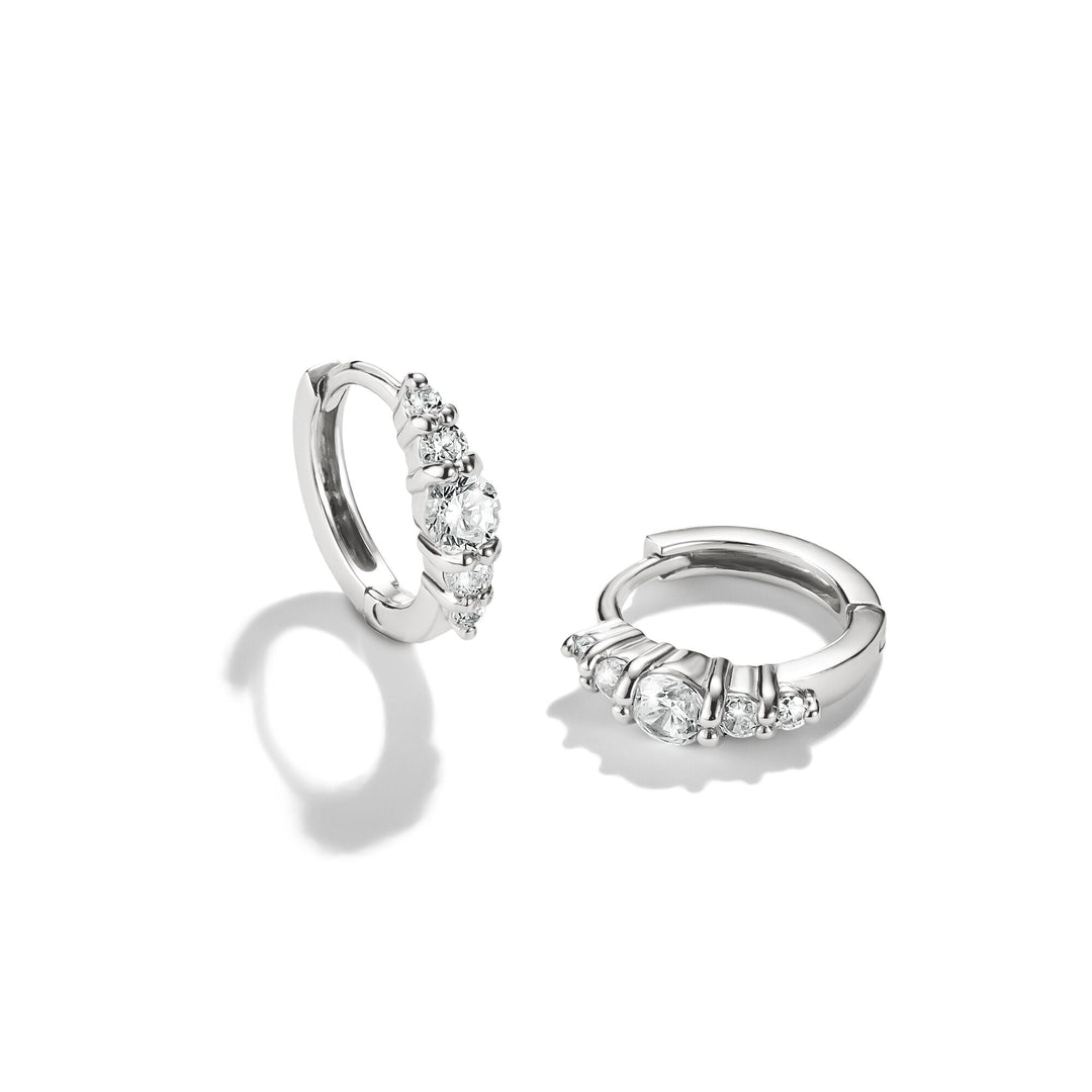 Hoop earrings with zirconia | Jewellery Boutique Australia