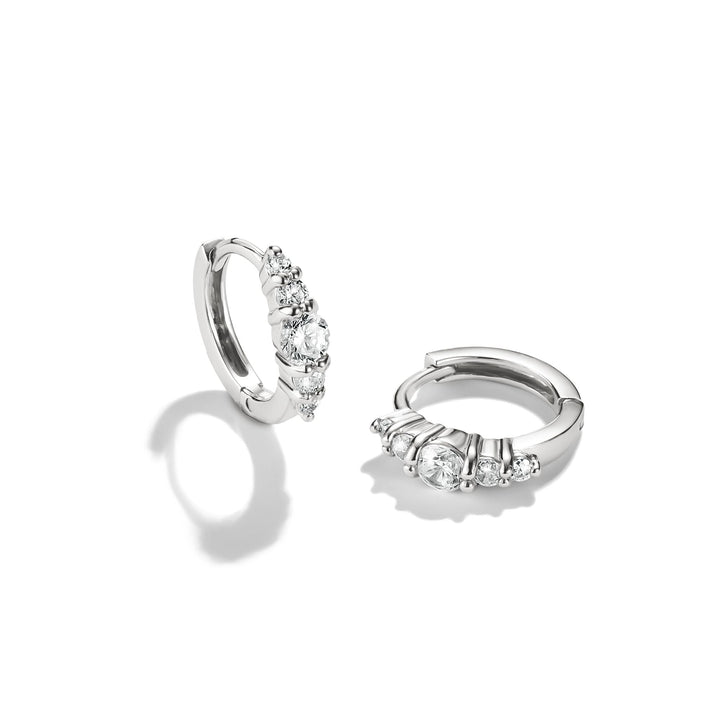 Hoop earrings with zirconia | Jewellery Boutique Australia