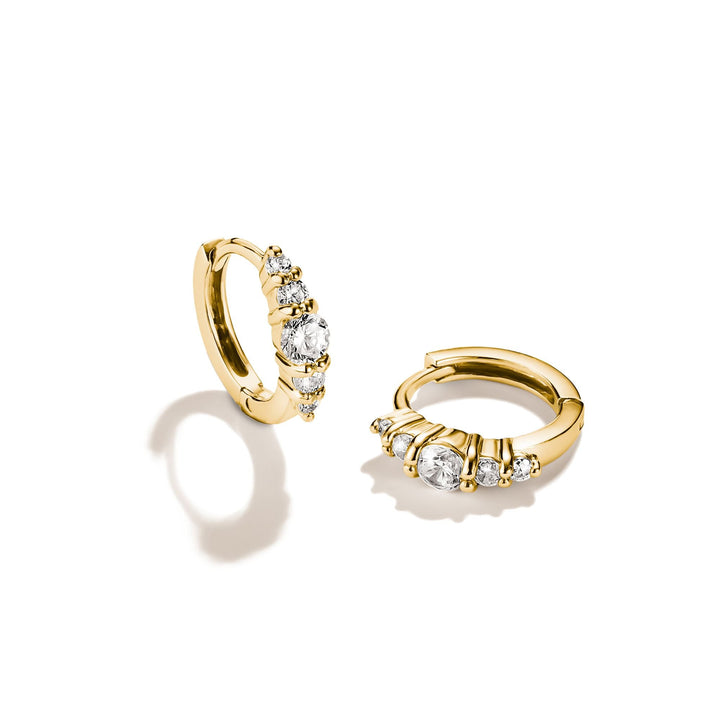 Hoop earrings with zirconia | Jewellery Boutique Australia
