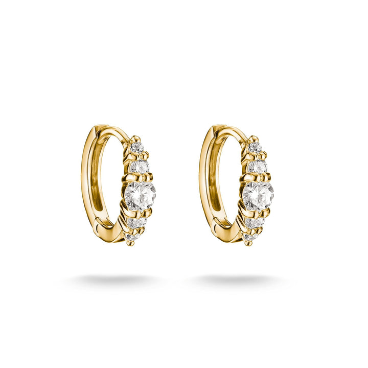 Hoop earrings with zirconia | Jewellery Boutique Australia