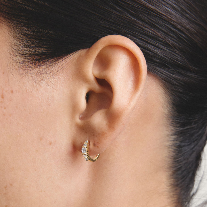 Hoop earrings with zirconia | Jewellery Boutique Australia