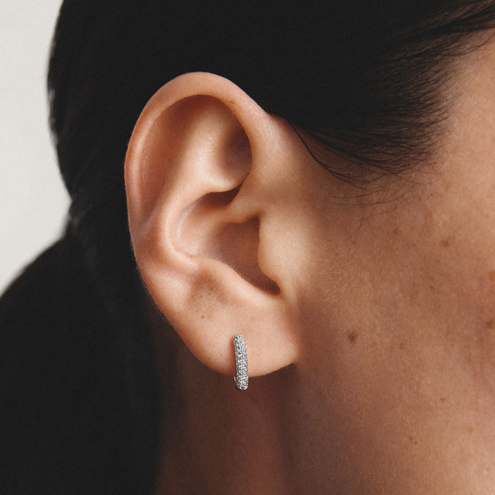 Hoop earrings with zirconia | Jewellery Boutique Australia