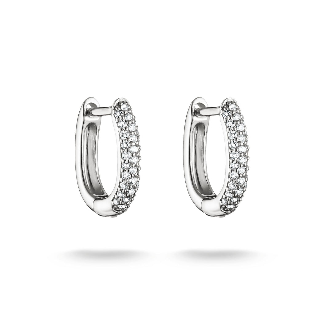 Hoop earrings with zirconia | Jewellery Boutique Australia