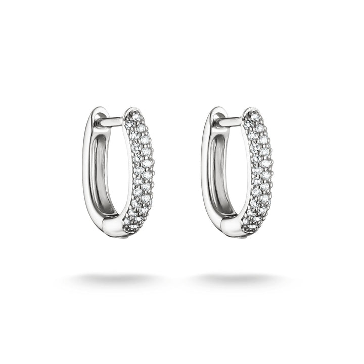 Hoop earrings with zirconia | Jewellery Boutique Australia