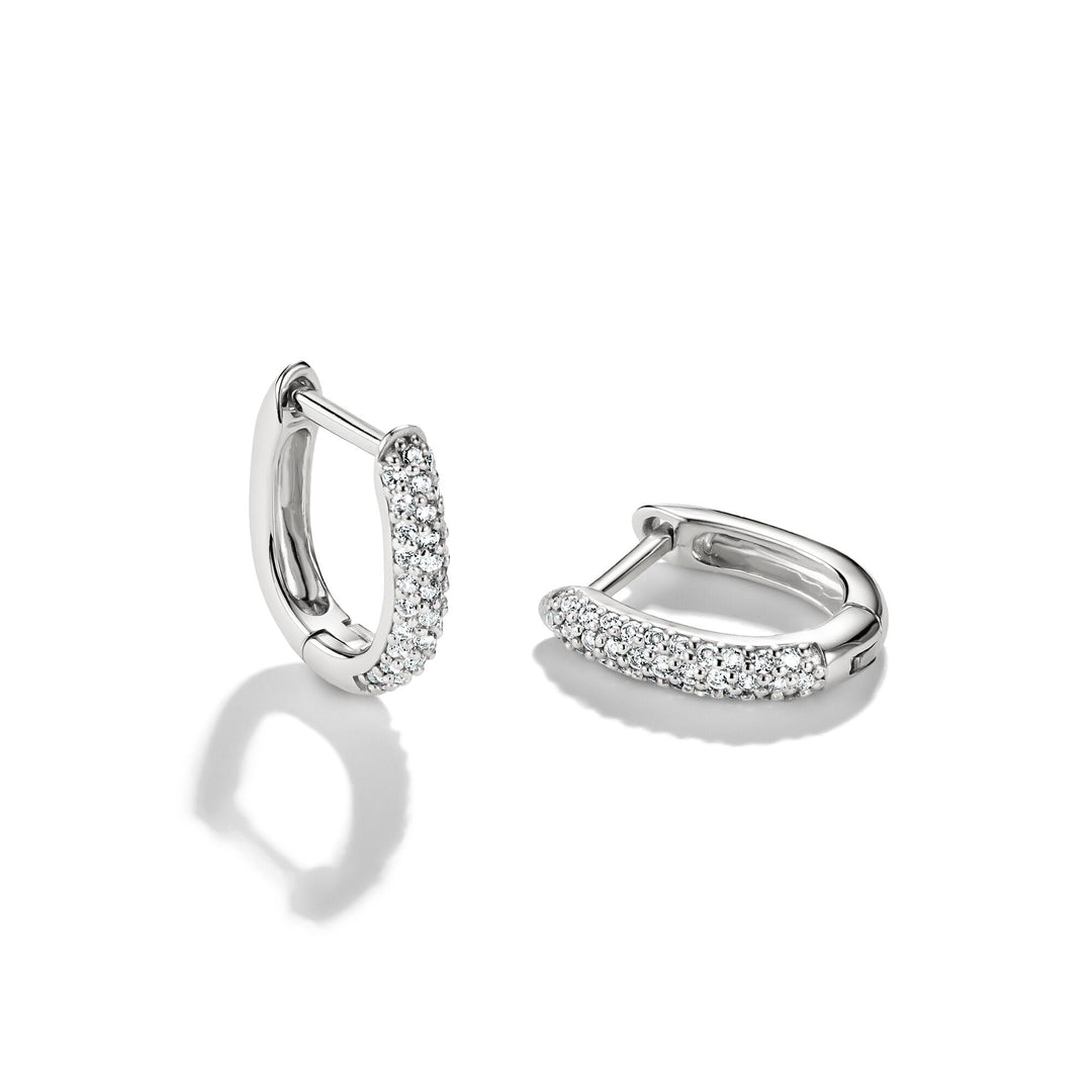 Hoop earrings with zirconia | Jewellery Boutique Australia