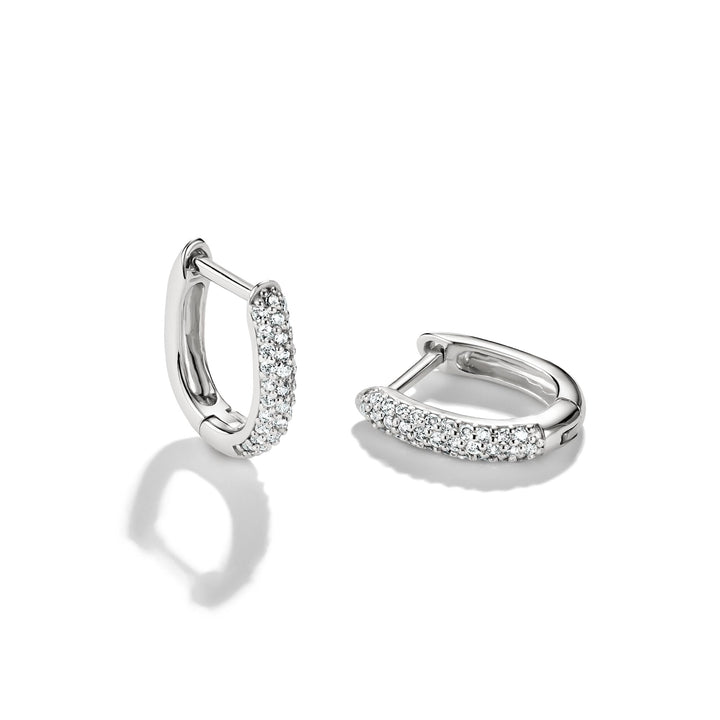 Hoop earrings with zirconia | Jewellery Boutique Australia