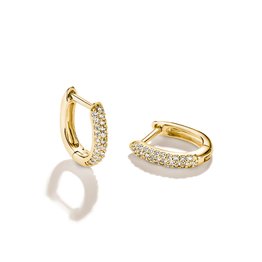Hoop earrings with zirconia | Jewellery Boutique Australia