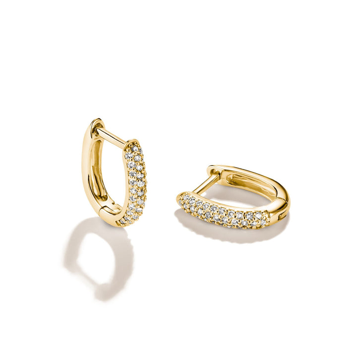 Hoop earrings with zirconia | Jewellery Boutique Australia