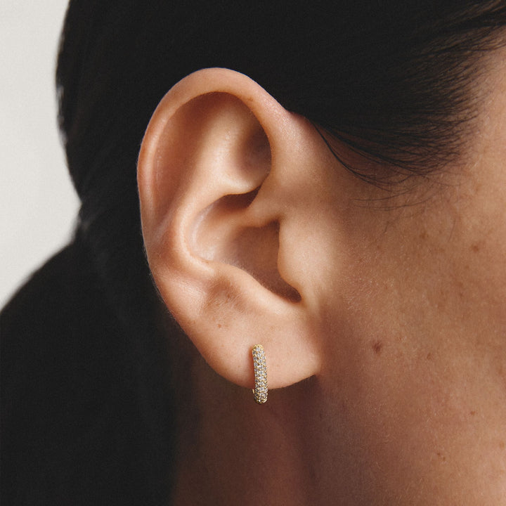 Hoop earrings with zirconia | Jewellery Boutique Australia