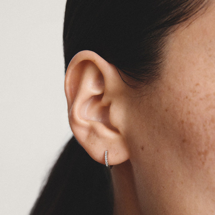 Hoop earrings with zirconia | Jewellery Boutique Australia
