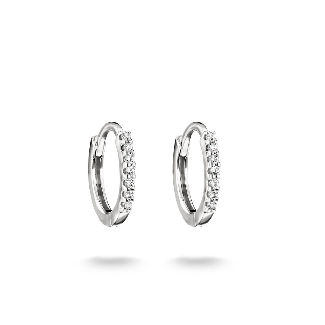 Hoop earrings with zirconia | Jewellery Boutique Australia