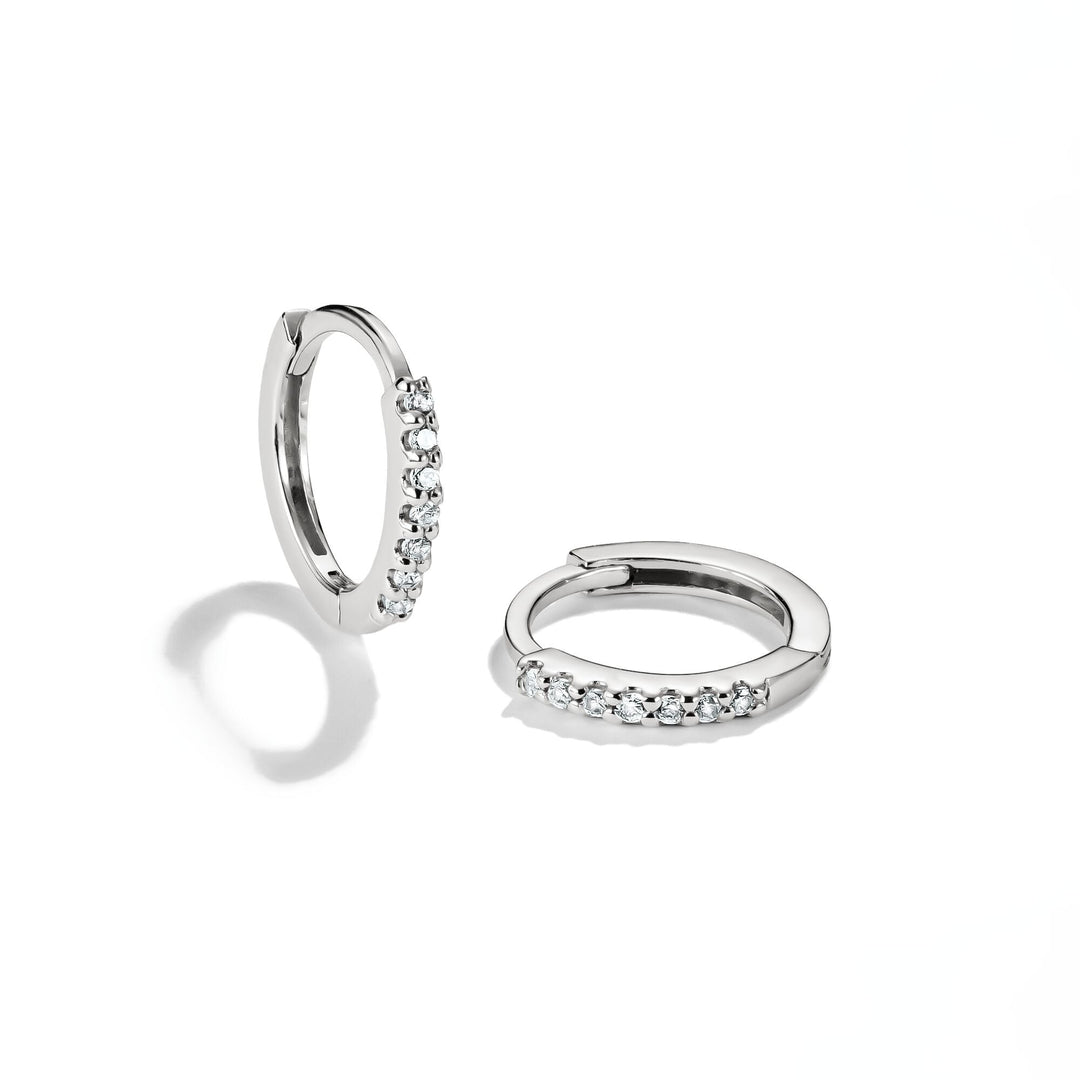 Hoop earrings with zirconia | Jewellery Boutique Australia