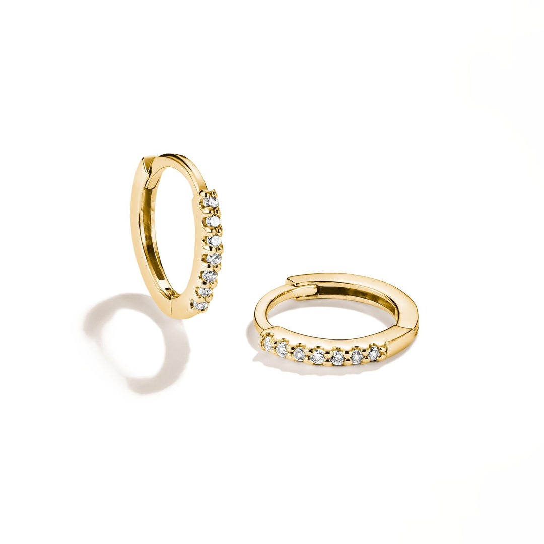 Hoop earrings with zirconia | Jewellery Boutique Australia