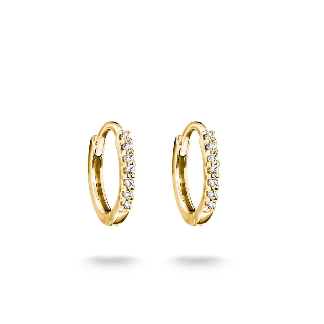 Hoop earrings with zirconia | Jewellery Boutique Australia
