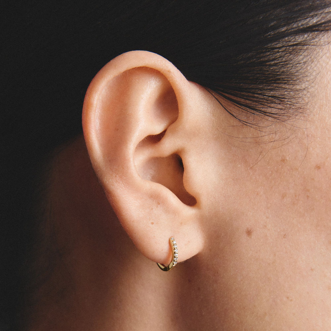Hoop earrings with zirconia | Jewellery Boutique Australia