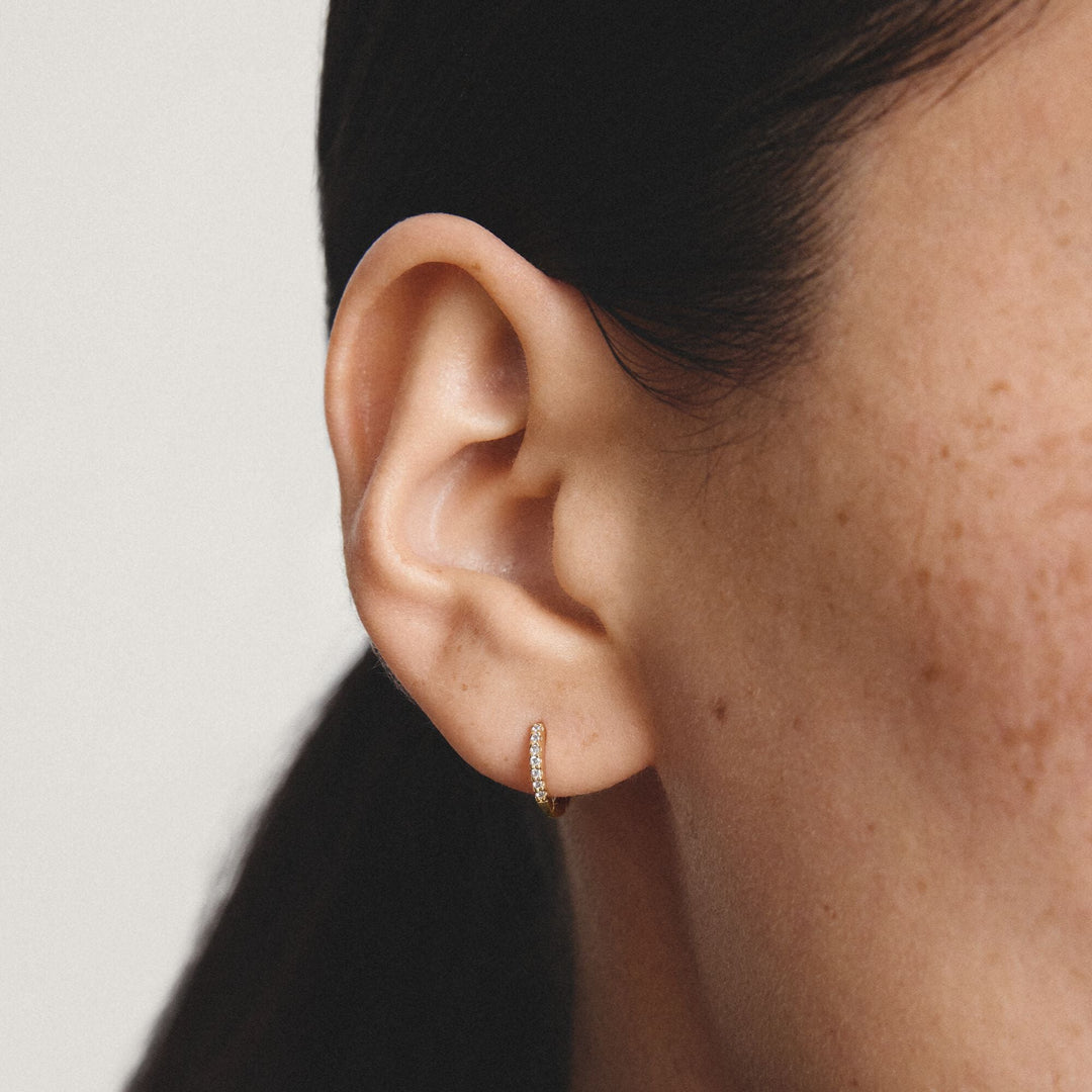 Hoop earrings with zirconia | Jewellery Boutique Australia