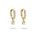 Hoop earrings with brilliant-cut zirconia | Jewellery Boutique Australia
