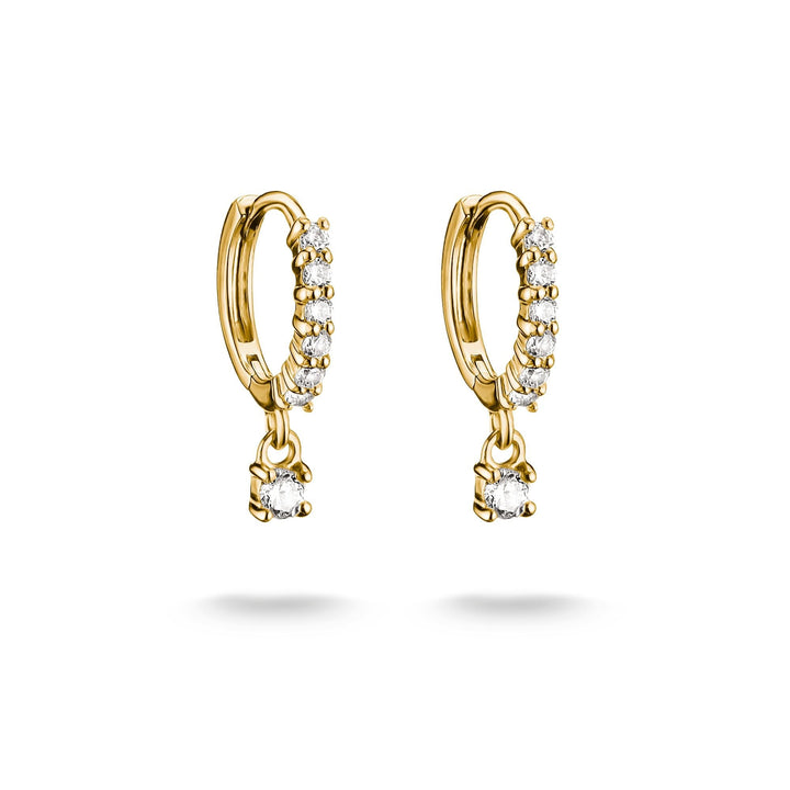 Hoop earrings with brilliant-cut zirconia | Jewellery Boutique Australia