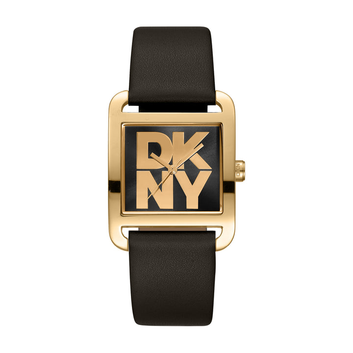 DKNY Iconic - City Maxi Gold Stainless Steel 29x37mm Watch