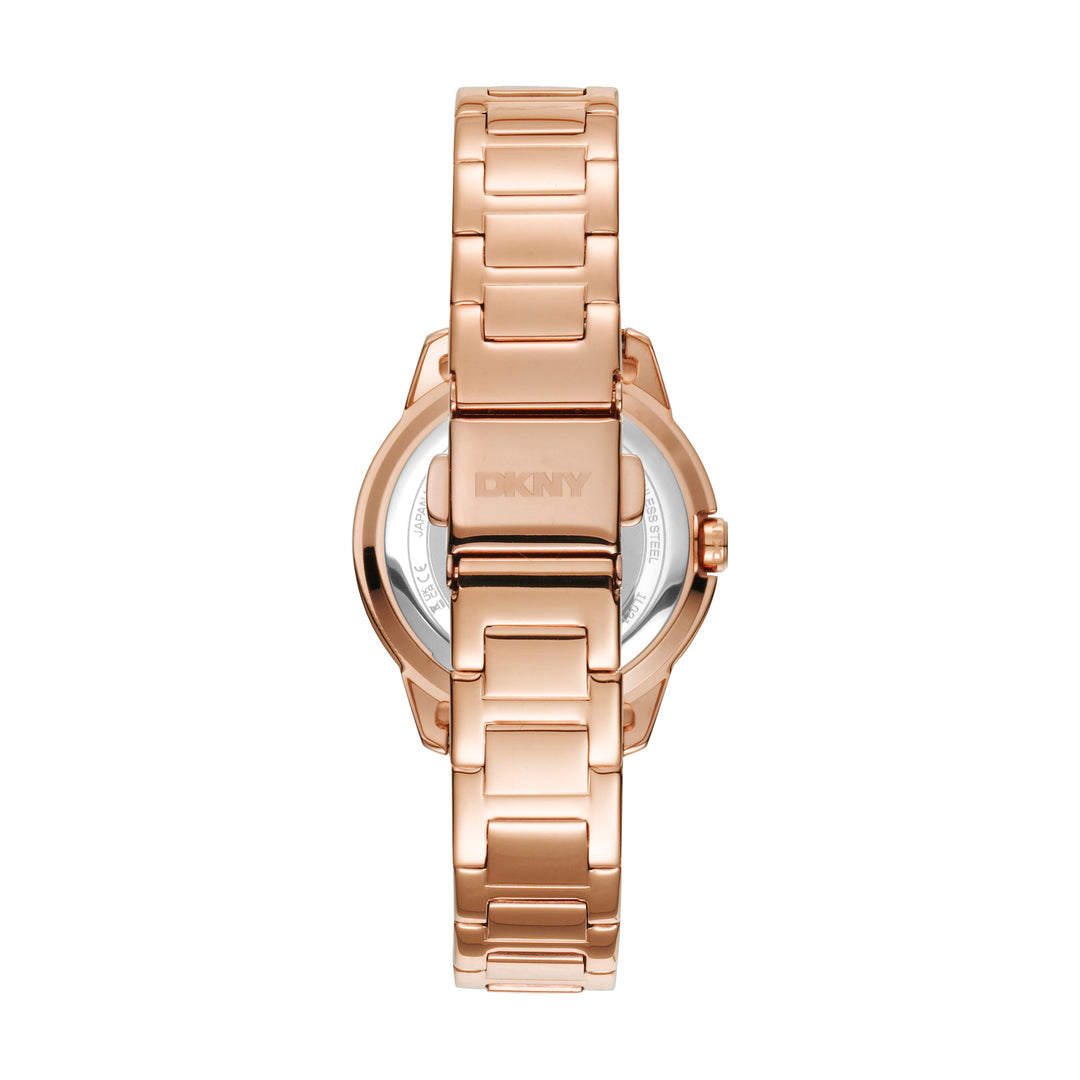 DKNY Everyday -Park Ave Logo Rose Gold Stainless Steel 30mm Watch