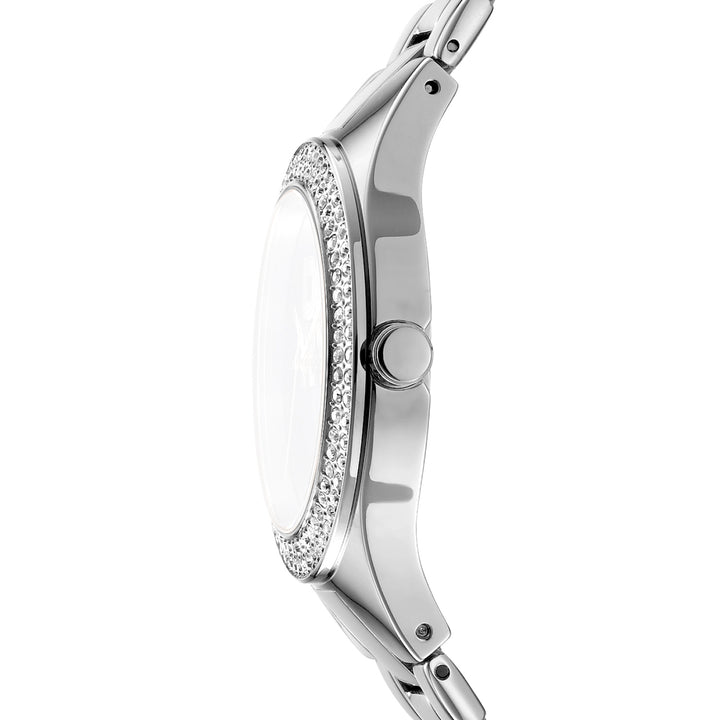DKNY Evening -Parsons Glitz Silver Stainless Steel 38mm Watch