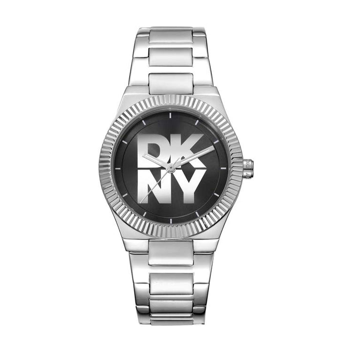 DKNY Logo Silver Stainless Steel 33mm Watch