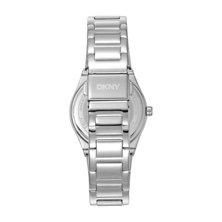 DKNY Logo Silver Stainless Steel 33mm Watch