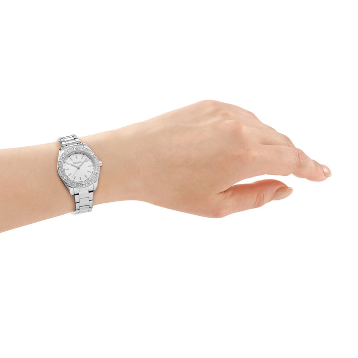DKNY Evening Silver 30mm Silver Dial Womens Watch