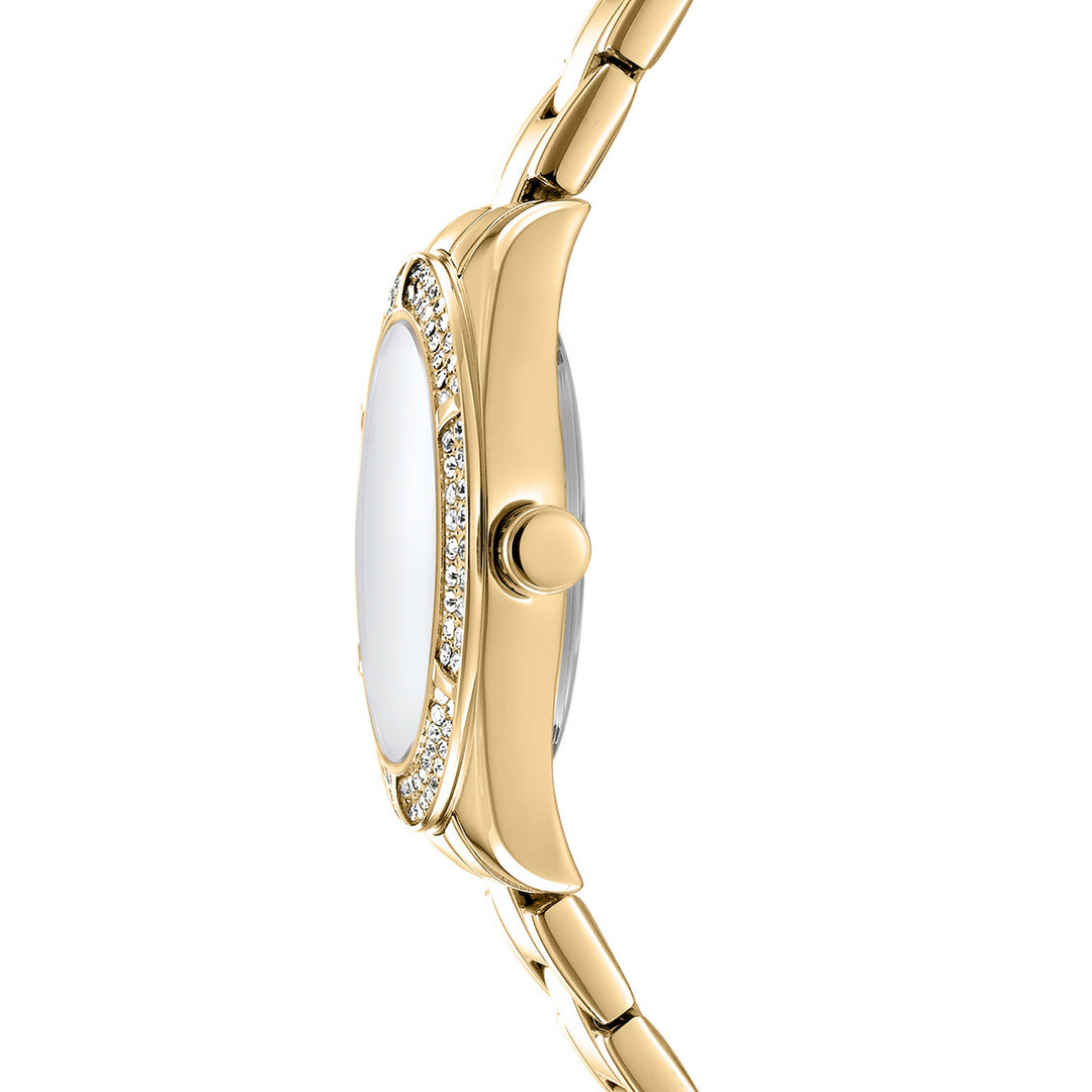 DKNY Evening Gold 30mm Silver Dial Womens Watch