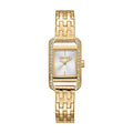 DKNY Signature Shape Gold 20x33mm Silver Dial Womens Watch