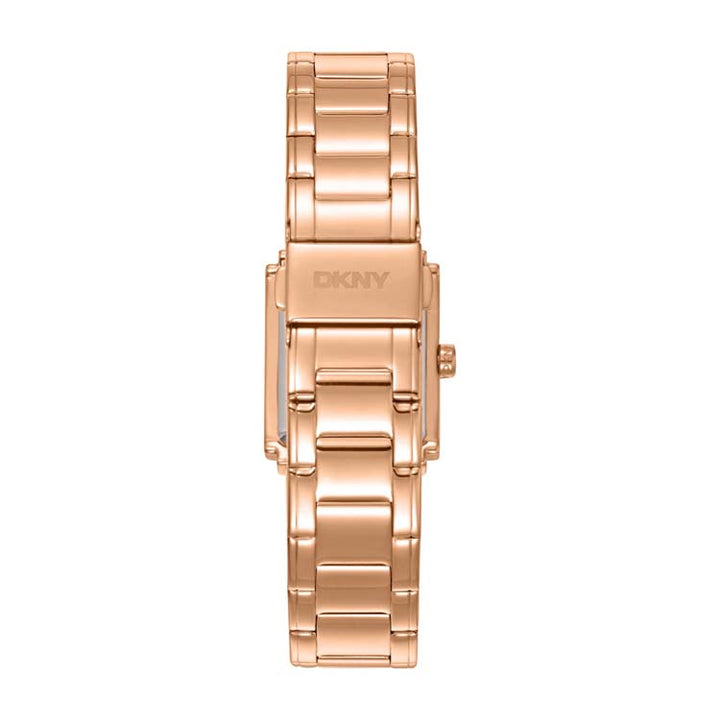 DKNY Logo Rose Gold Stainless Steel 23x30mm Watch