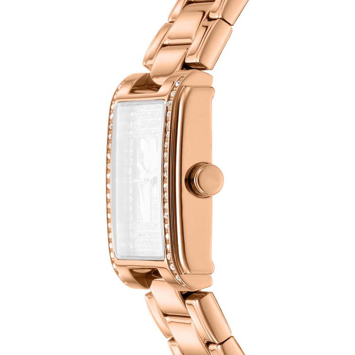DKNY Logo Rose Gold Stainless Steel 23x30mm Watch