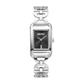DKNY Open Link Silver 21x34mm Black Dial Womens Watch