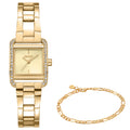 DKNY Mini Gold 21x27mm Womens Watch + Gold Bracelet