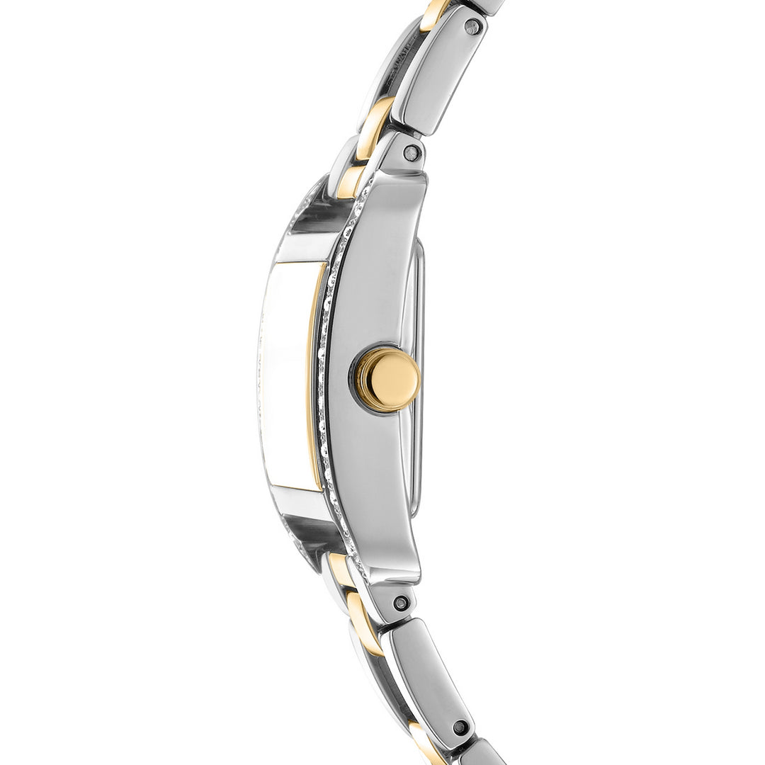 DKNY Mini Two-Tone 21x27mm Green Dial Womens Watch + Gold Bracelet