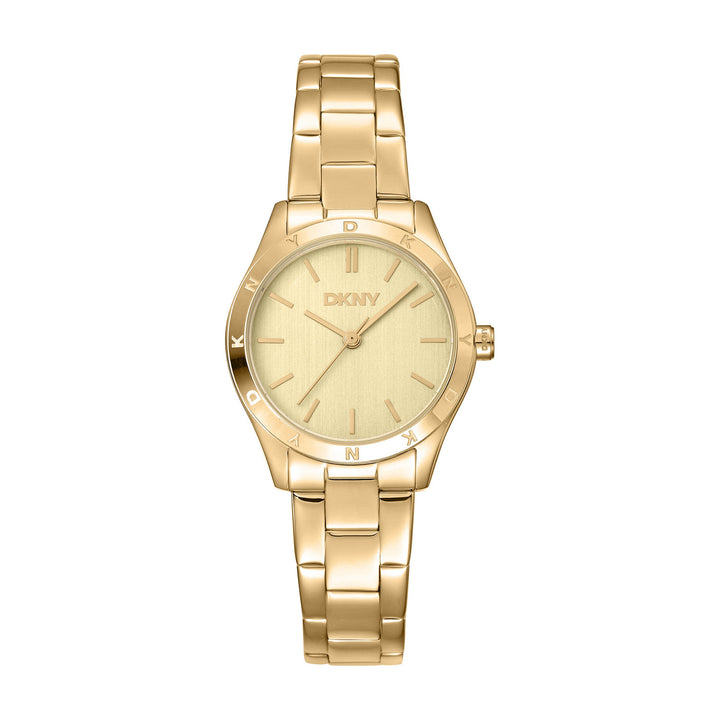 DKNY Logo Gold Stainless Steel 28mm Watch