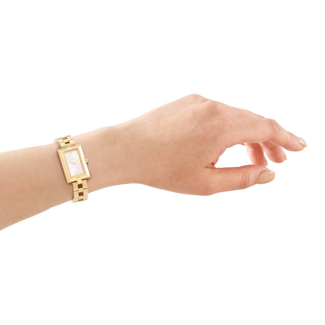 DKNY Signature Shape Gold Stainless Steel 20x30mm Watch - view 4