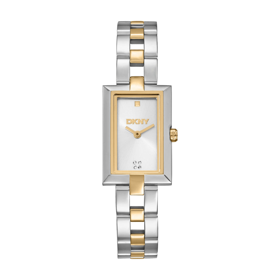 DKNY Signature Shape Two Tone Stainless Steel 20x30mm Watch