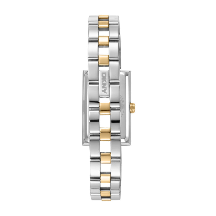 DKNY Signature Shape Two Tone Stainless Steel 20x30mm Green Dial Watch - view 2