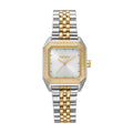 DKNY Signature Shape Two-Tone 27x34mm Silver Dial Womens Watch