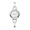 DKNY Half Bangle Silver 26mm Silver Dial Womens Watch