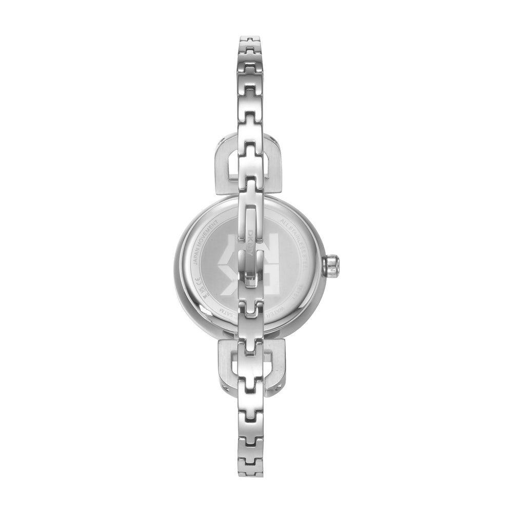 DKNY Half Bangle Silver 26mm Silver Dial Womens Watch
