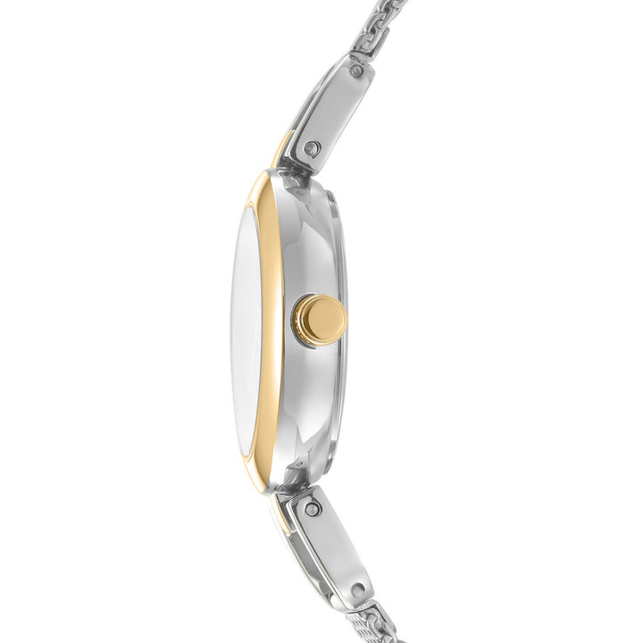 DKNY Milanese Two-Tone 26mm Silver Dial Womens Watch